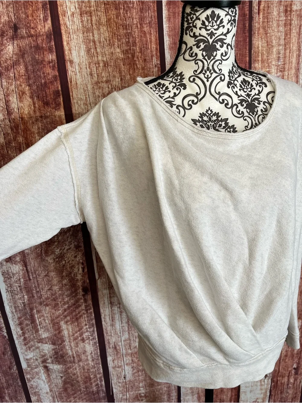 Free People | Front Twist Crossover Pullover Sweater